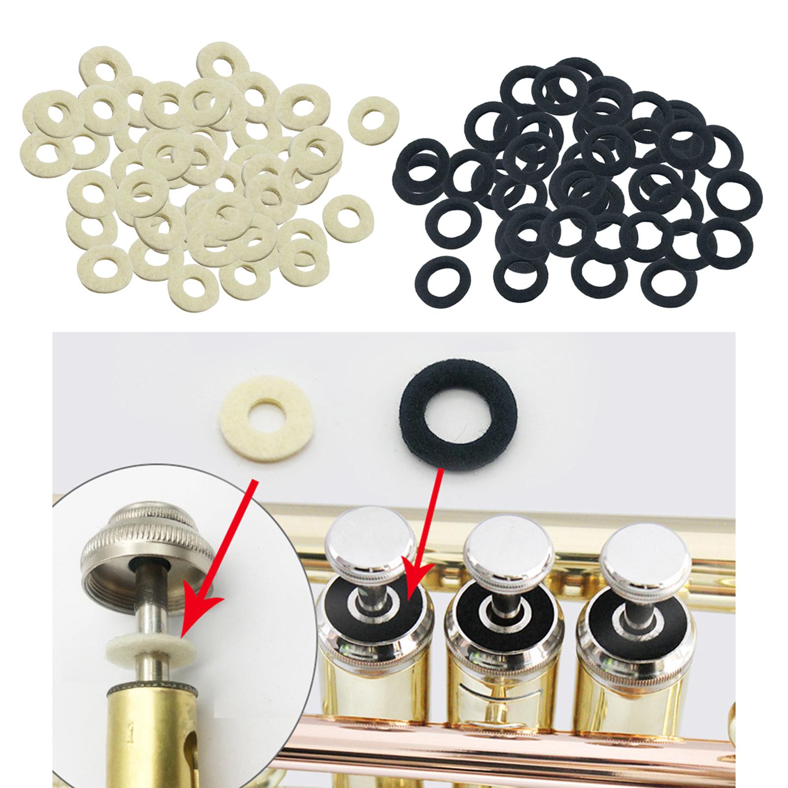 Musical Instrument Cornet - 50 Peças de Feltros para Válvulas