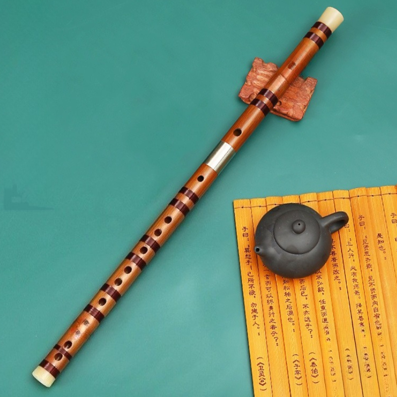 Musical Instrument Ancient - Flauta de bambu profissional portátil jogando