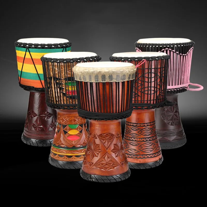 Musical Instrument All - 12 Polegada djembe mogno tambor africano