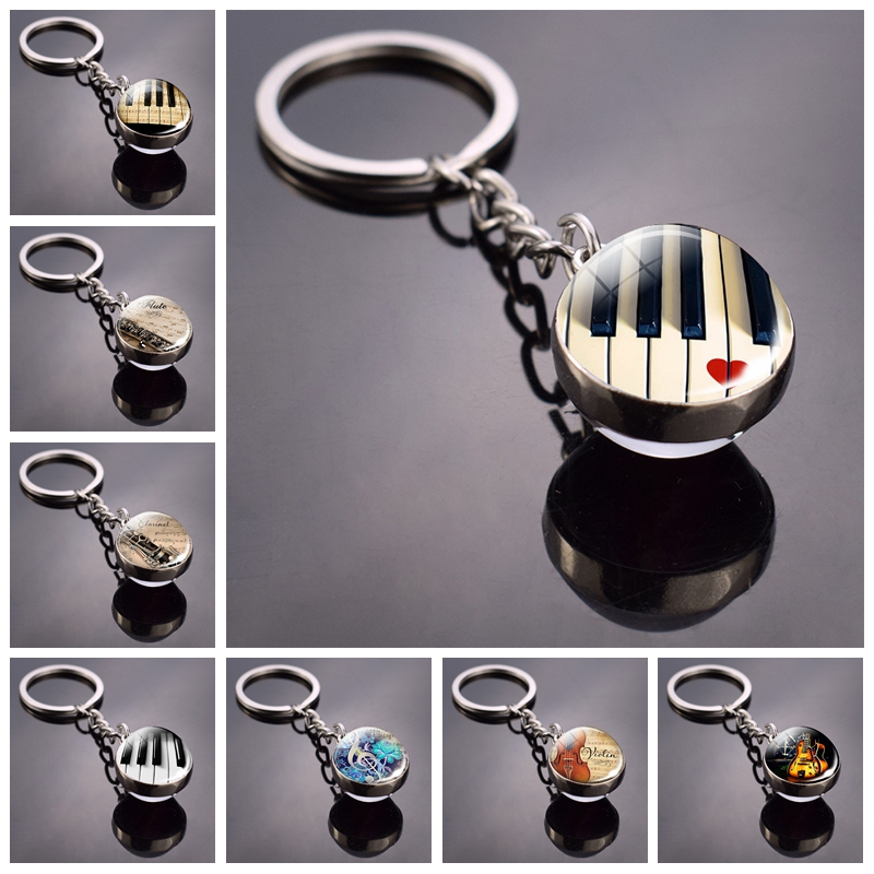 Musical Instrument All - Chaveiro de piano instrumentos musicais cleft