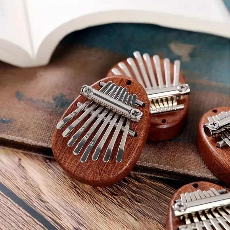 Mini Kalimba de Madeira de 8 T - Musical Instrument Marimba avaliação e preço