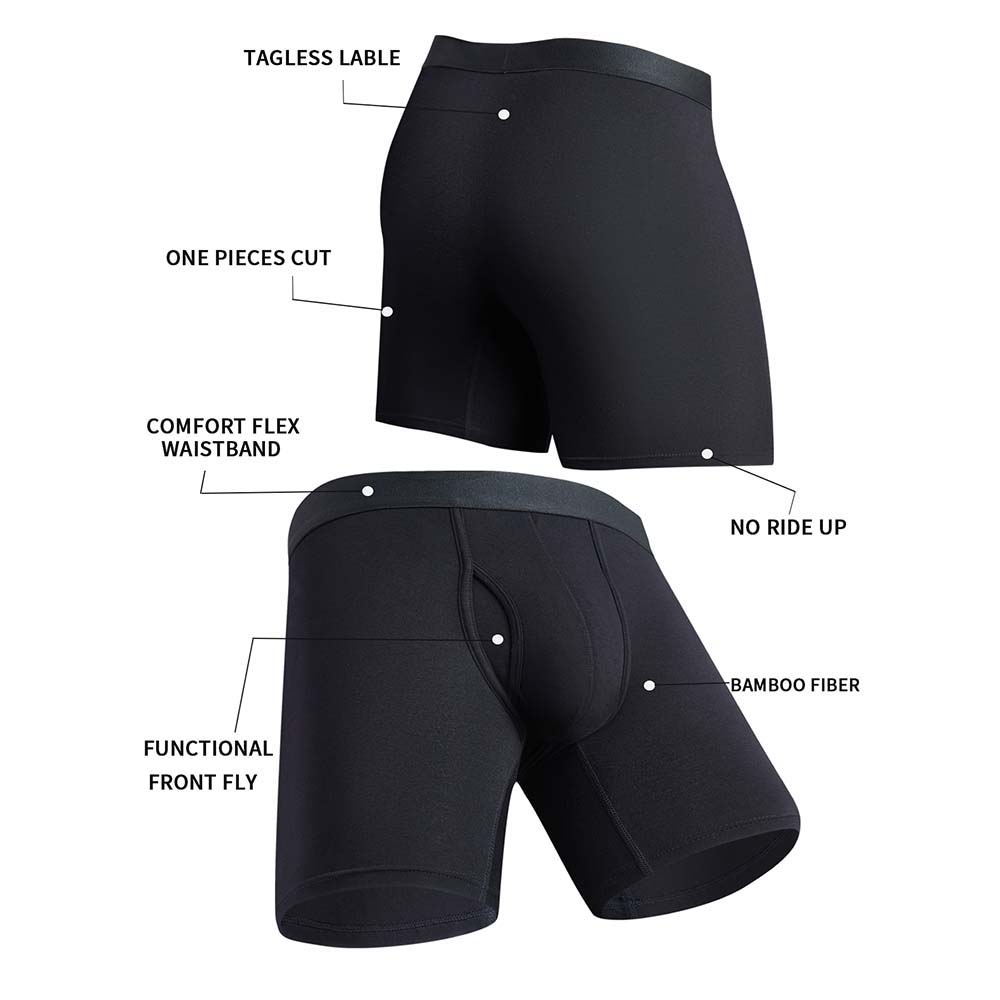 8 Peças Cuecas Boxer Masculina - Didgeridoo Bamboo avaliação e preço
