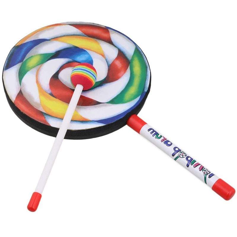 Lollipop Shape Drum com Rainbo - Musical Instrument Project avaliação e preço