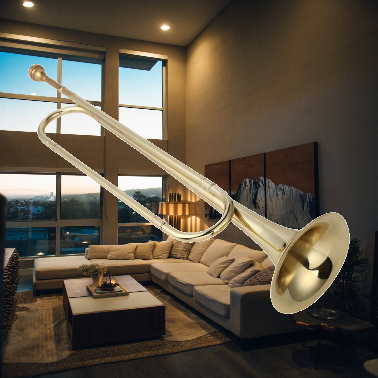 Corneta em Si Bemol para Joven - Musical Instrument Cornet avaliação e preço