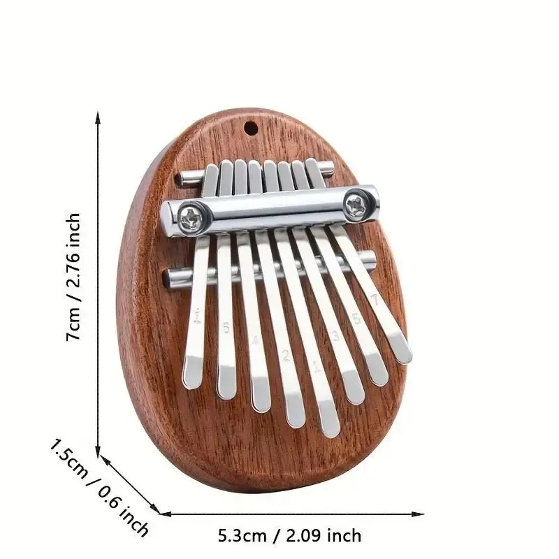 8 teclas mini madeira kalimba  - Musical Instrument Marimba avaliação e preço