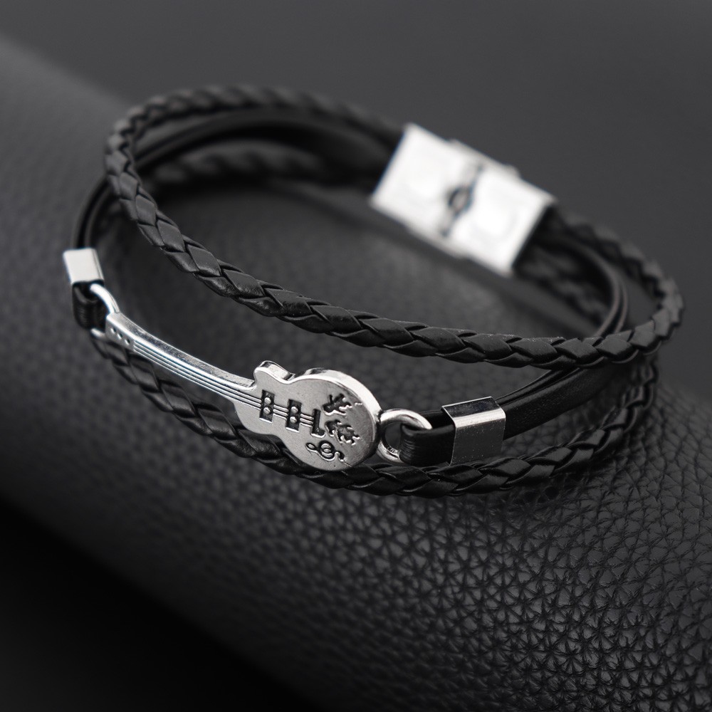 Pulseira de couro exclusiva pa - Musical Instrument All avaliação e preço
