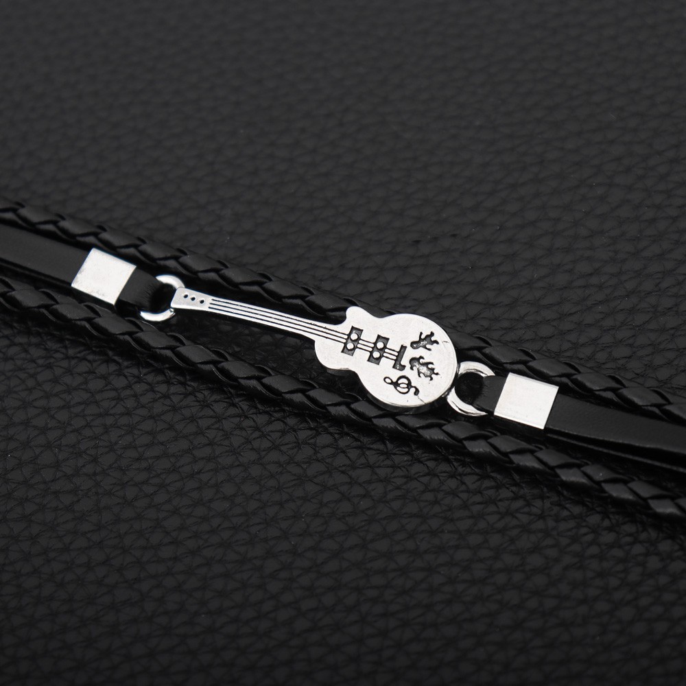 Pulseira de couro exclusiva pa - Musical Instrument All avaliação e preço