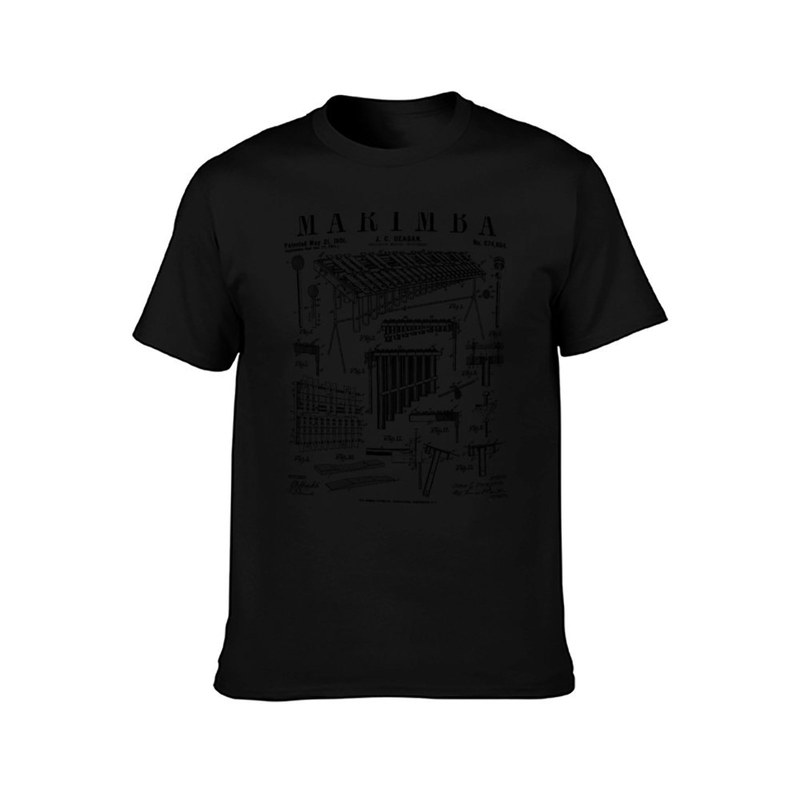 Camiseta Vintage com Estampa d - Musical Instrument Marimba avaliação e preço