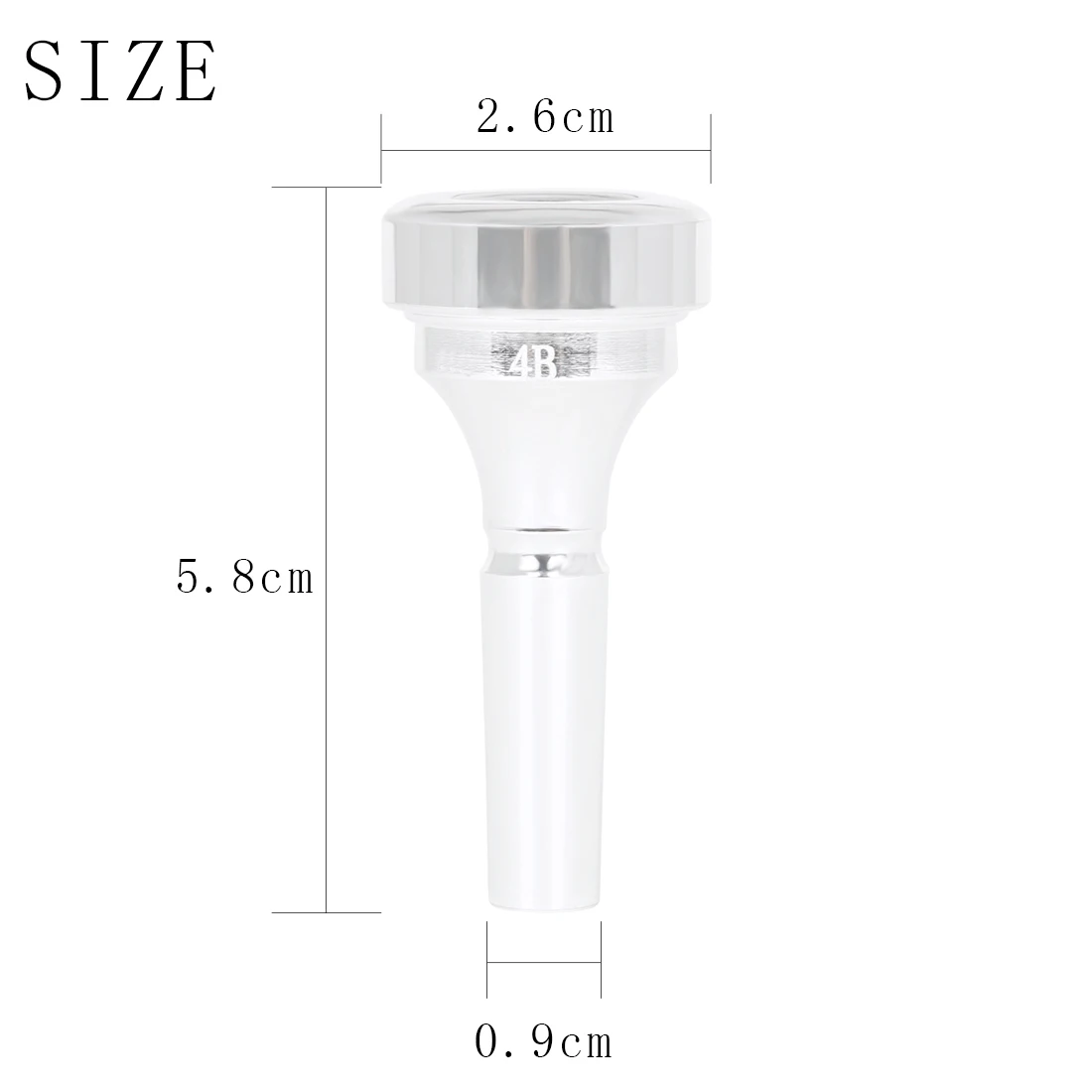 Bocal de Cornete TR-17 em Latã - Musical Instrument Cornet avaliação e preço